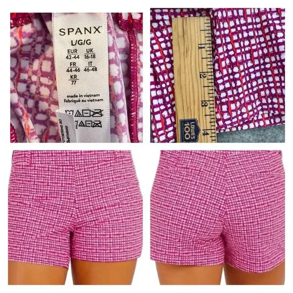 Spanx‎ Sunshine Short 4" Size Large (3 Pair Lot) Pull-On Stretch Summer Travel - Picture 12 of 15